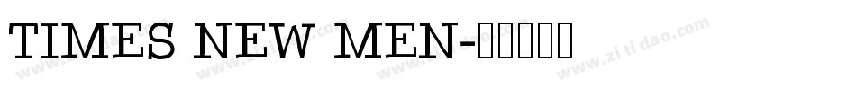 TIMES NEW MEN字体转换